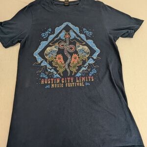 Austin City Limits Oct 2021 Zilker Park, Concert Tee Line Up on Back